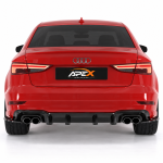 Rear Side Splitter (2 Pcs) for Audi S3 Sedan 8V Facelift (2016–2020) - Image 2