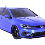 Side Skirts (2 pcs) for VW Golf Mk7.5 R (2017–2020)