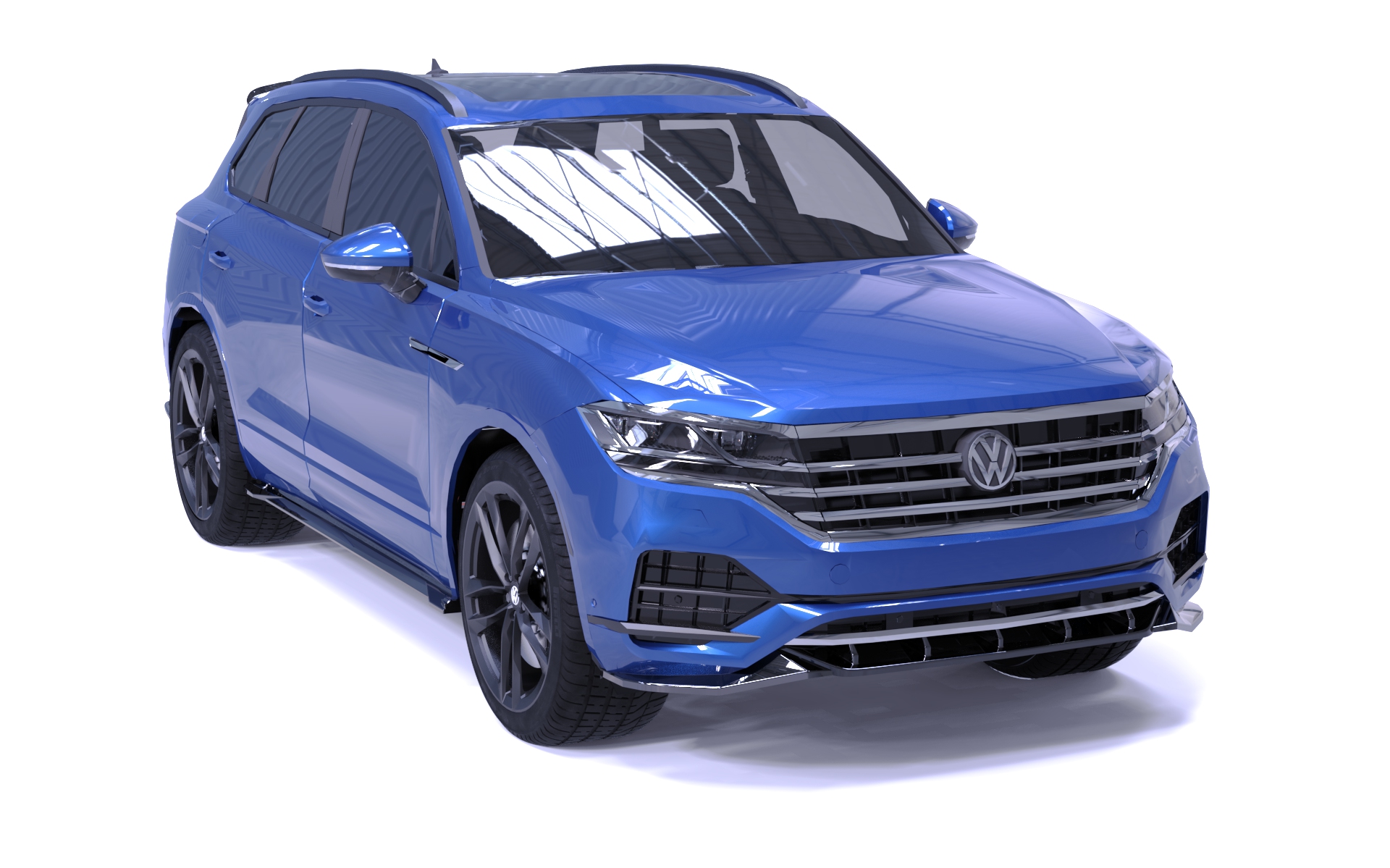 SS-AAD-017 - Side Skirts (2 pcs) for VW Touareg Mk3 R‑Line (2018–2023) - 1 Render Side Skirts (2 pcs) for VW Touareg Mk3 R-Line (2018–2023) - Image 1