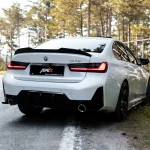 BMW 3 Series G20 G21 M-Pack Facelift 2022 spoiler gloss black apex aero design