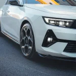 opel astra l 2022+ front splitter gloss black installed apex aero design