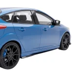Ford Focus RS Mk3 2015-2018 Side Skirts Gloss Black - Side Skirt Extensions Fitted